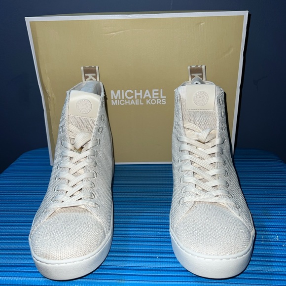 Michael Kors EDIE KNIT High Top Sneakers - Women’s Size 7.5, Stylish & Comfortab - Picture 5 of 7